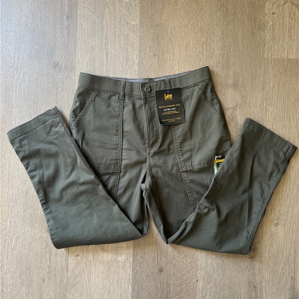 Lee Men's Dark Olive Cargo Pants
